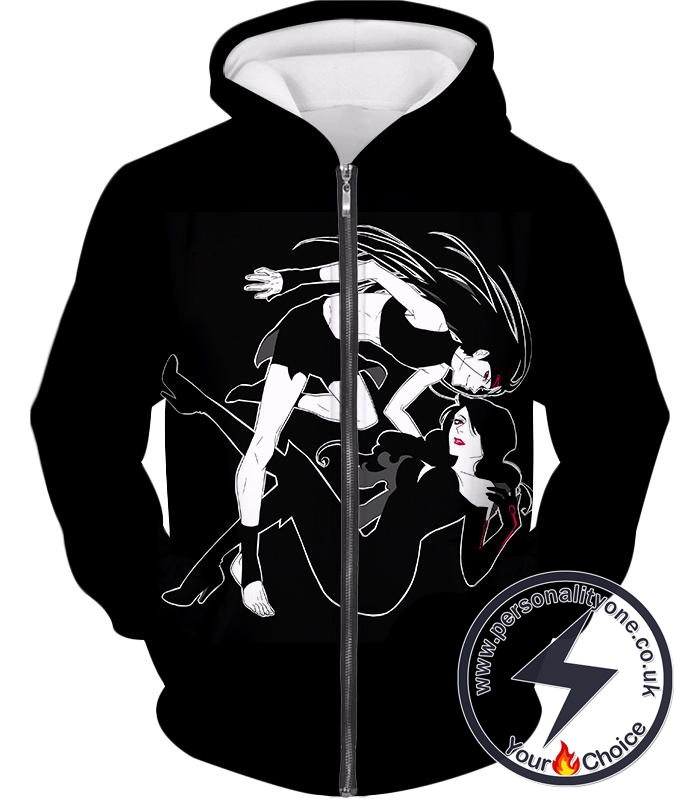 Fullmetal Alchemist Homunculi Envy x Lust Amazing Fullmetal Alchemist Anime Black Zip Up Hoodie